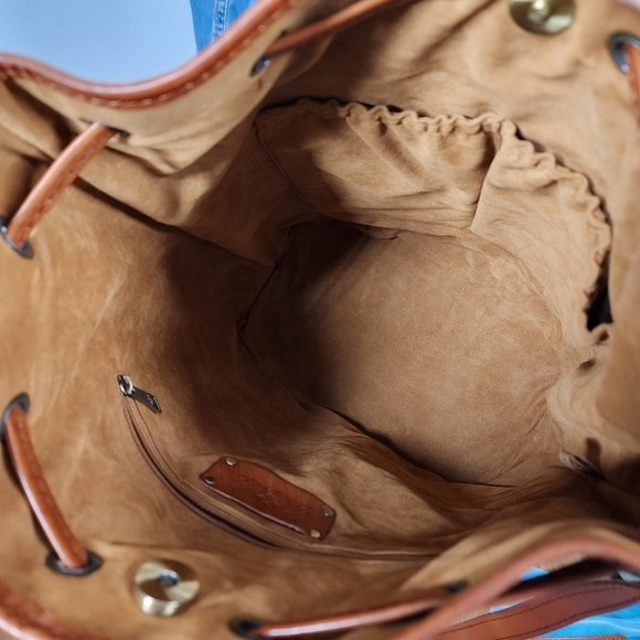 PATRICIA NASH WOVEN EVORA DRAWSTRING SATCHEL - Picture 7 of 10